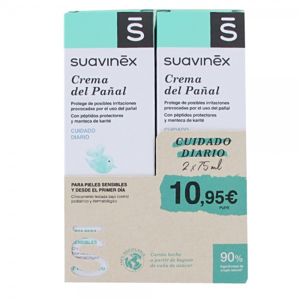 SUAVINEX CREMA PAÑAL 2 ENVASES 75 ML...