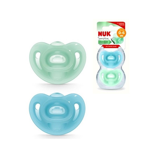 CHUPETE SILICONA NUK SENSITIVE 0 - 6...
