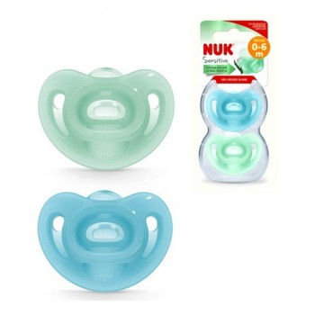 CHUPETE SILICONA NUK SENSITIVE 0 - 6 MESES 2 UNI