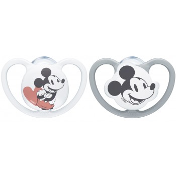 CHUPETE SILICONA NUK SPACE MICKEY 18 - 36 MESES